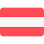 The image shows the flag of Austria, featuring three horizontal stripes: red on the top and bottom and white in the middle—much like how an ewon flexy provides an easy start in IIoT with its simple, layered connectivity.