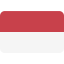 A horizontal bicolor flag with a red stripe on top and a white stripe on the bottom, representing the national flag of Indonesia—much like an easy start in IIoT with solutions such as Ewon Flexy or InHand Network products.
