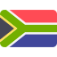 South African flag with a green Y-shape, black triangle, gold, red, blue, and white stripes—perfect for showcasing on your VISUALYS IIoT platform.