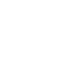 A white icon showing an artist’s paint palette with three paint spots and a paintbrush resting diagonally across it, on a black background.